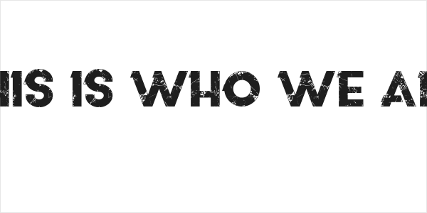 This is who we are Logo