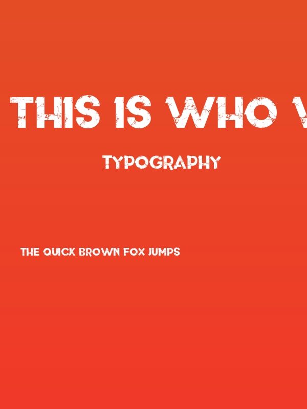 This is who we are Poster