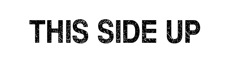 This side up Font