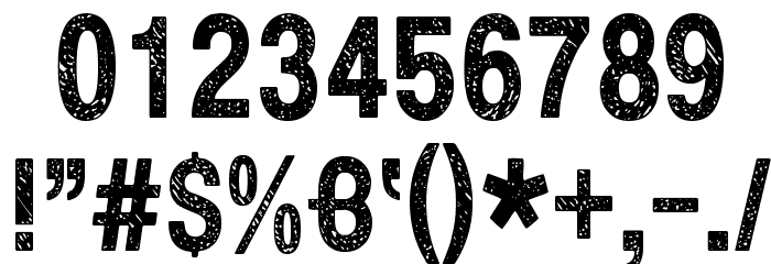 This side up Font OTHER CHARS