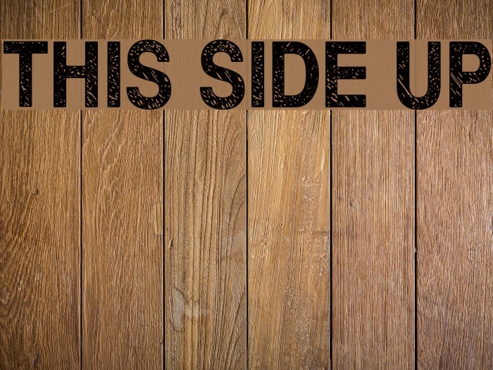 This side up Font examples