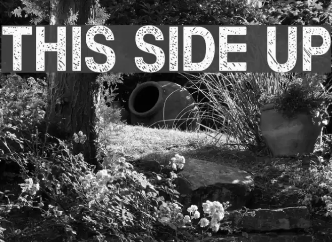 This side up Font examples