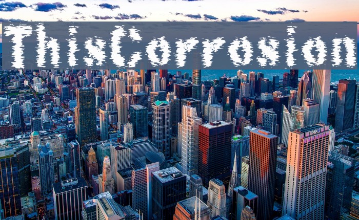 ThisCorrosion Font examples