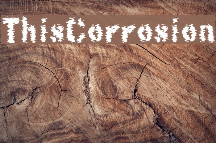 ThisCorrosion Font examples