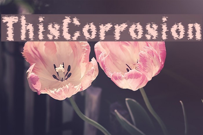ThisCorrosion Font examples