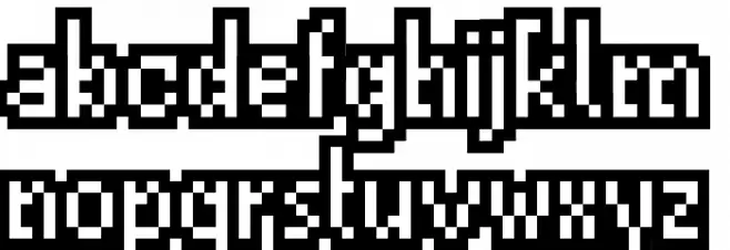 ThisSmackyOutlin Font LOWERCASE