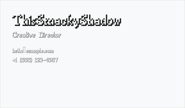 ThisSmackyShadow Business Card