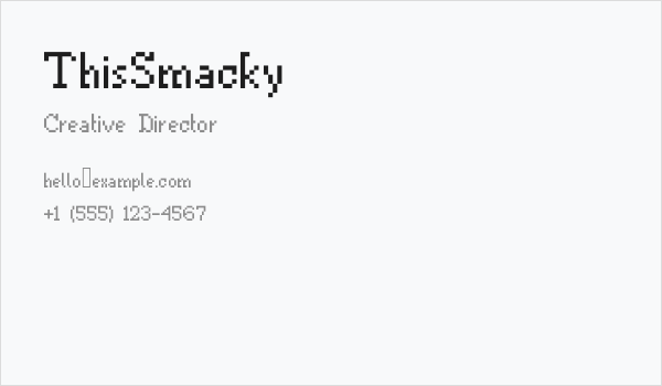 ThisSmacky Business Card