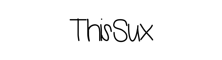 ThisSux Font