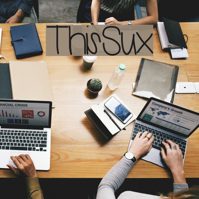 ThisSux Font examples
