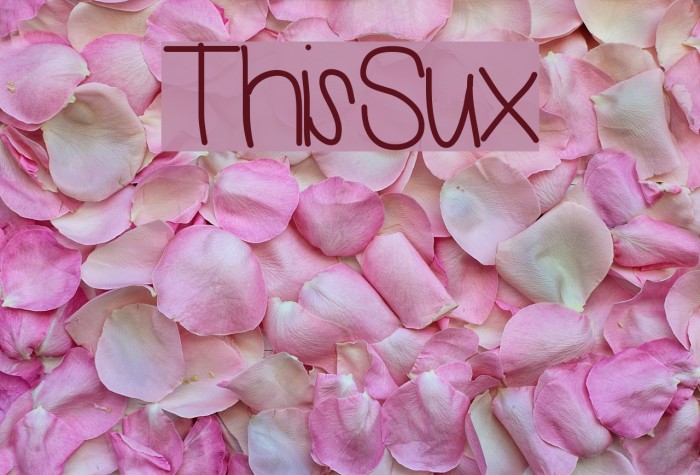 ThisSux Font examples