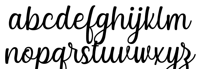 Thisay Font LOWERCASE