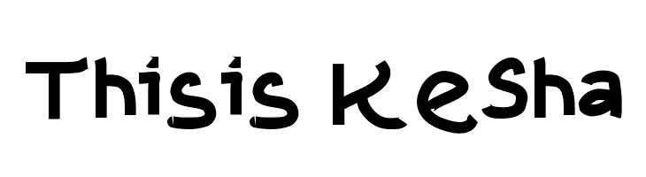 Thisis KeSha  Fuentes Gratis Descargar