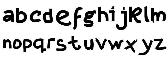 Thisis KeSha Font LOWERCASE
