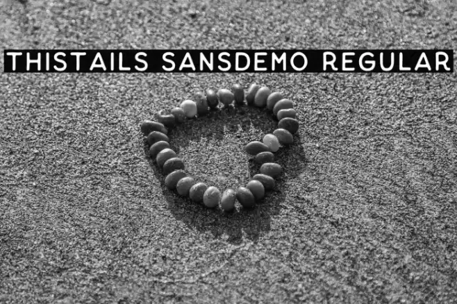 Thistails Sans_Demo Regular خط examples