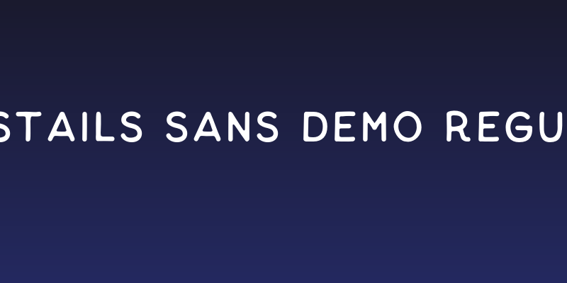 Thistails Sans_Demo Regular Social Header