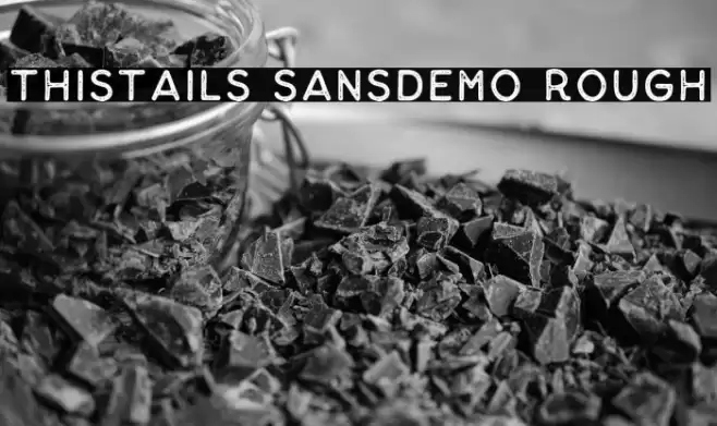 Thistails Sans_Demo Rough Polices examples