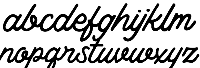 Thistails_Script_Demo Regular Fonte MINÚSCULAS