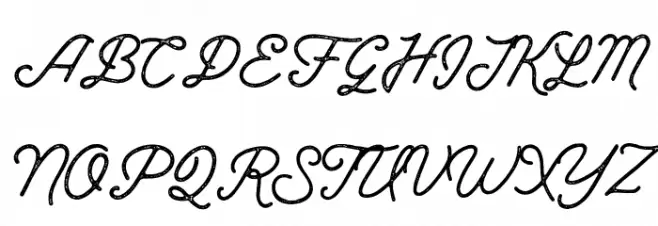 Thistails_Script_Demo Rough フォント 大文字