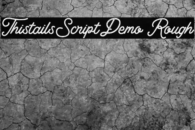 Thistails_Script_Demo Rough フォント examples