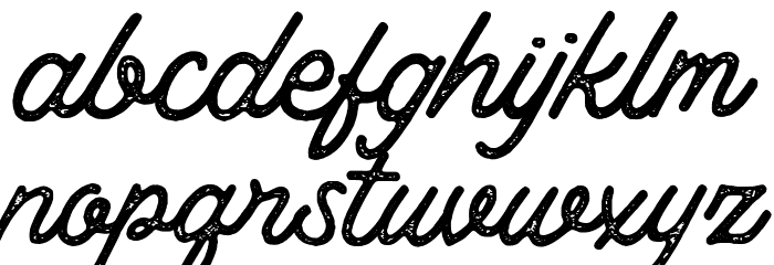 Thistails_Script_Demo Rough Caratteri MINUSCOLO