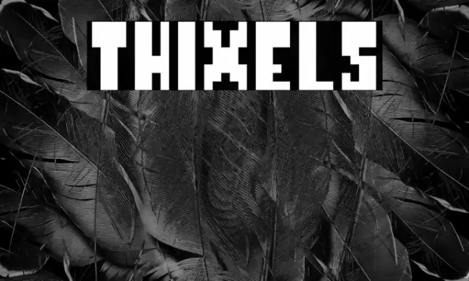 Thixels Fonte examples