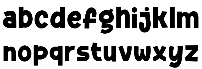 Thocant Font LOWERCASE