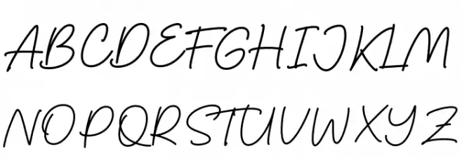 Thoderan Notes Font UPPERCASE