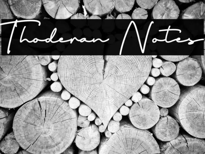 Thoderan Notes Font examples