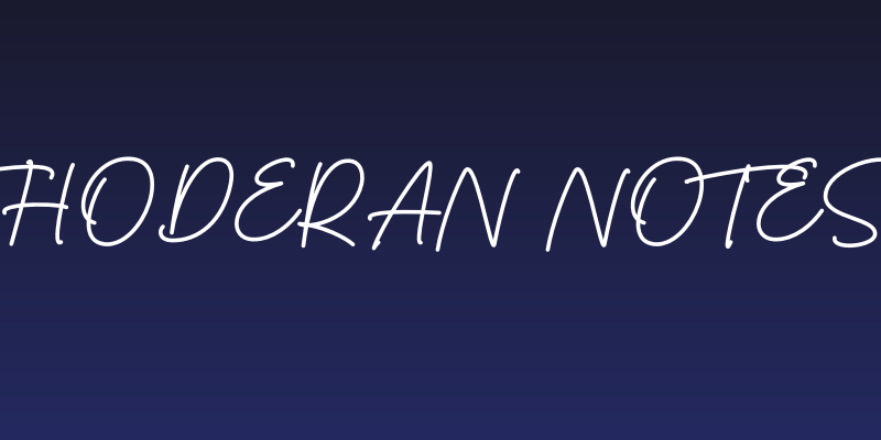 Thoderan Notes Social Header