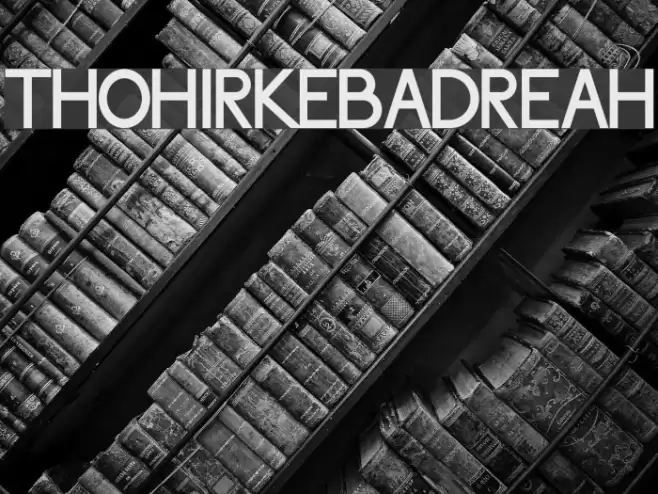 ThohirKeBadreah Font examples