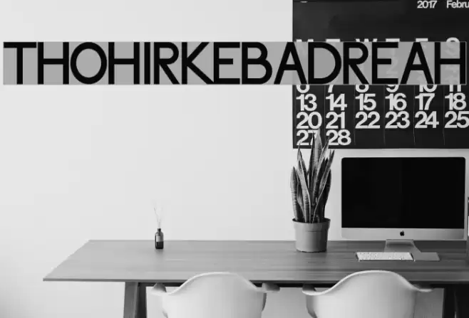 ThohirKeBadreah Font examples
