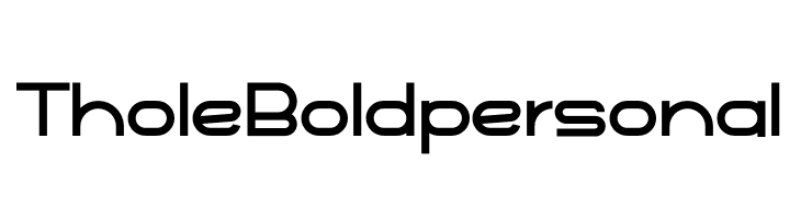 Thole Boldpersonal  नि: शुल्क फ़ॉन्ट्स डाउनलोड