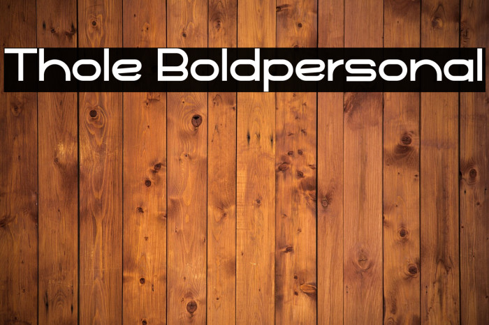 Thole Boldpersonal Example 2