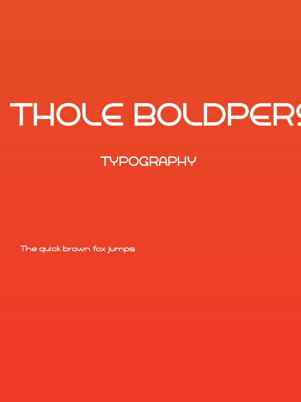 Thole Boldpersonal Poster
