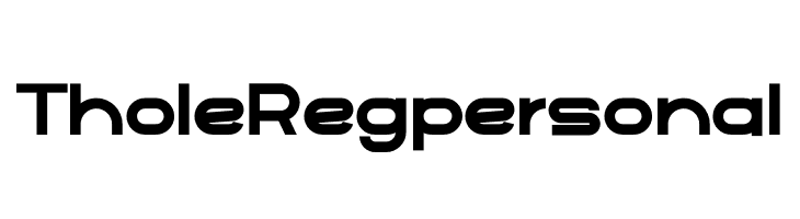 Thole Regpersonal  免费字体下载