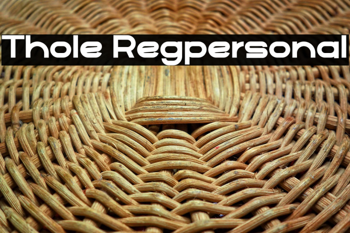 Thole Regpersonal Example 2