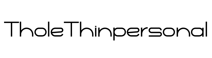 Thole Thinpersonal  font caratteri gratis