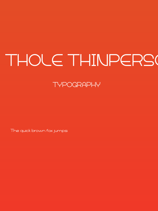 Thole Thinpersonal Poster