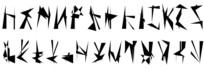 Tholian Regular Font LOWERCASE