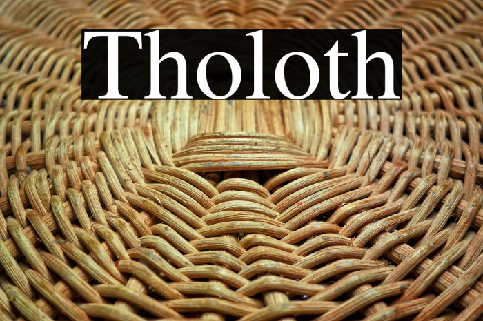 Tholoth Example 1