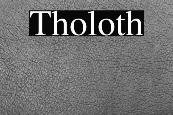 Tholoth Font examples