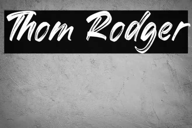 Thom Rodger Font examples