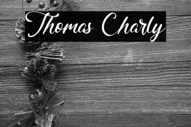 Thomas Charly Font examples