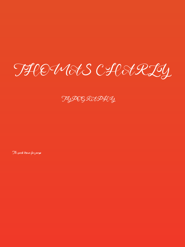 Thomas Charly Poster