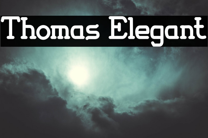 Thomas Elegant Example 1
