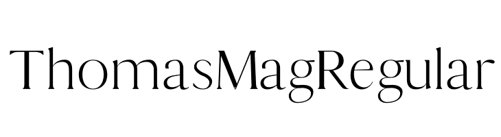 Thomas Mag Regular  baixar fontes gratis