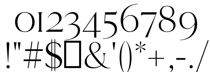 Thomas Mag Regular Font OTHER CHARS