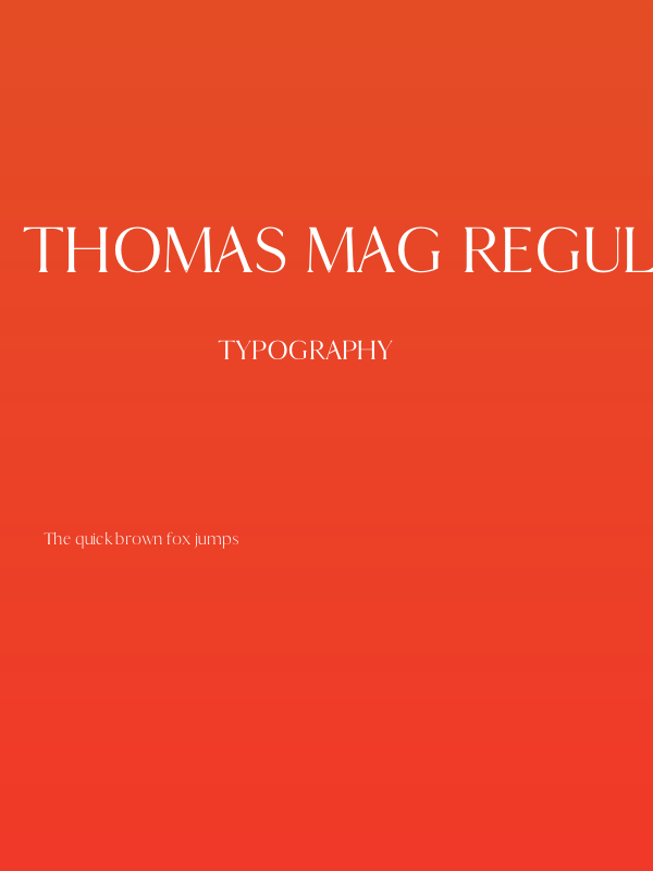 Thomas Mag Regular Poster