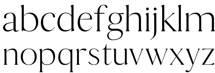 Thomas Mag Regular Font LOWERCASE